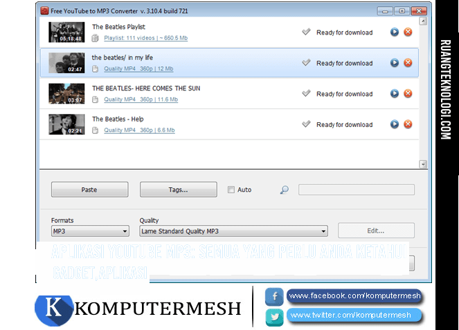 Aplikasi Youtube MP3